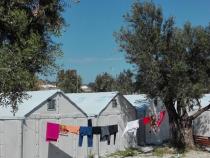 Migrant riot at Greek island camp damages asylum offices Migrant riot at Greek island camp damages asylum offices