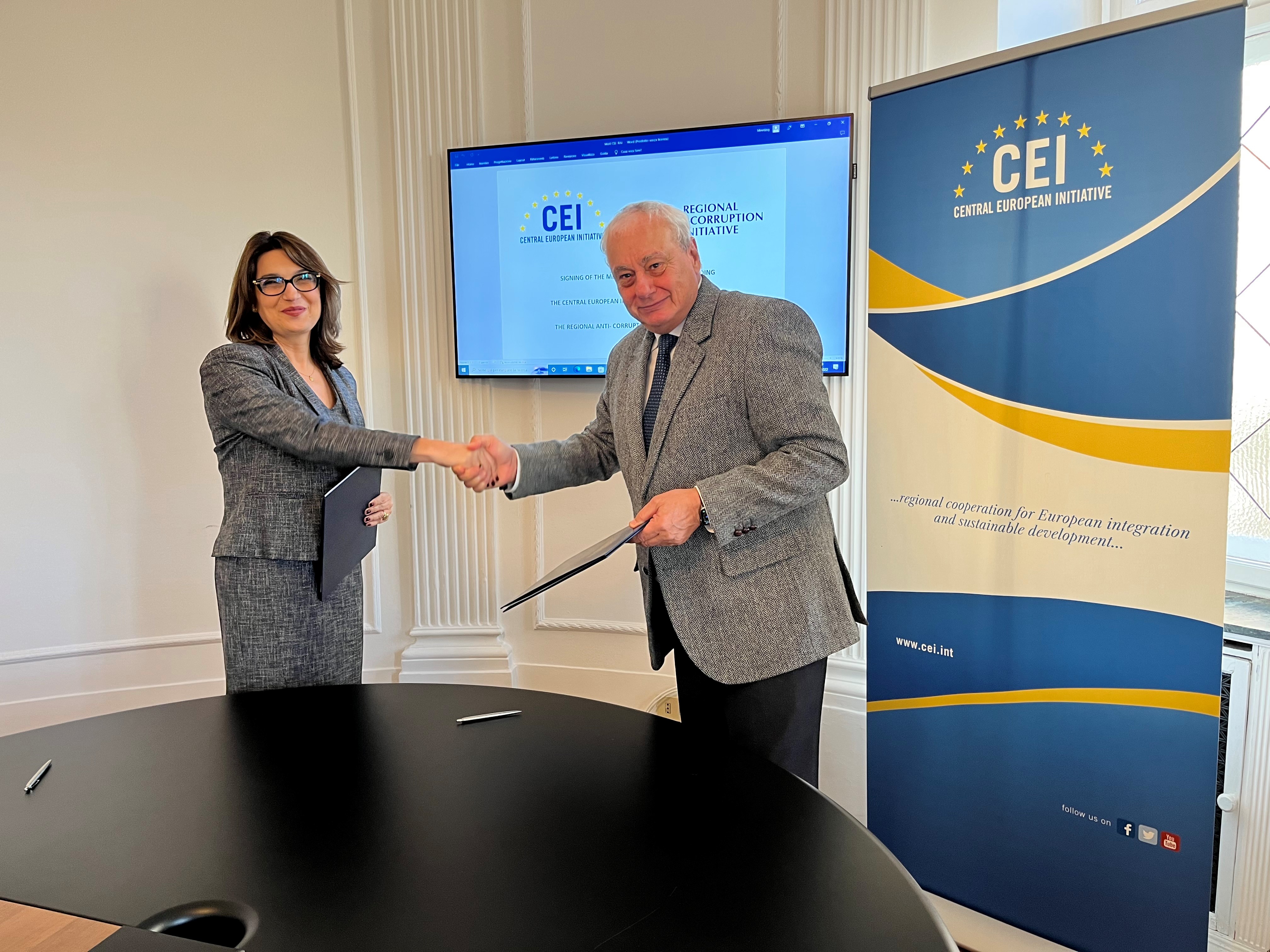 Signing Ceremony CEI-RAI MoU (Trieste, 1 December 2022)