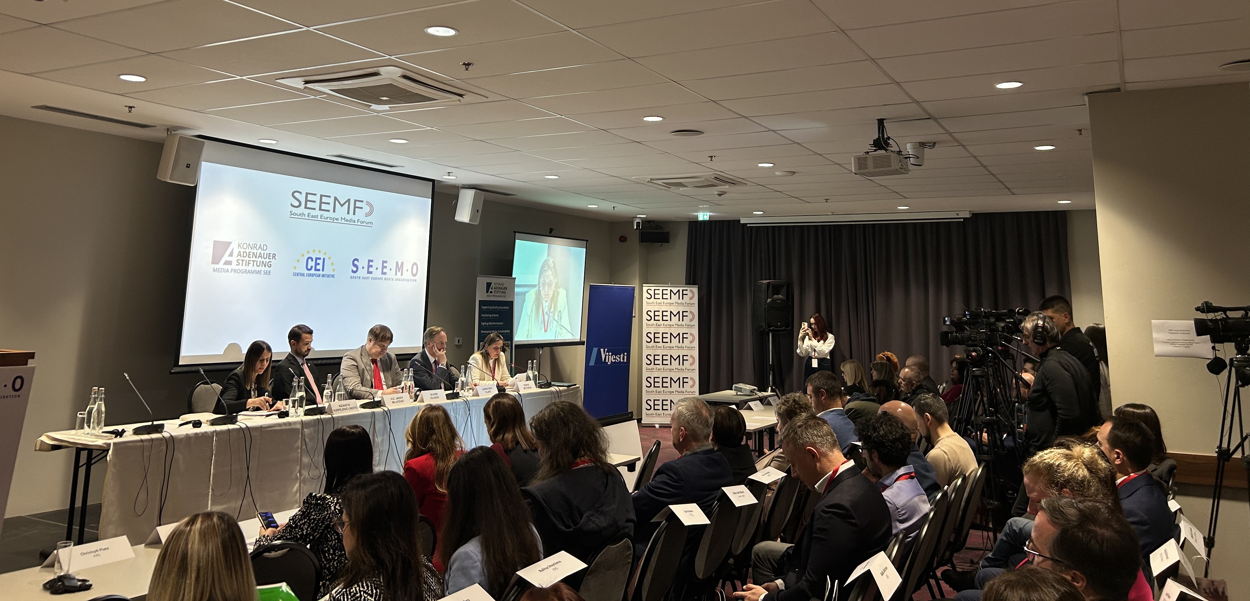 Media and elections debated at SEEMF in Montenegro opened by President Milatović