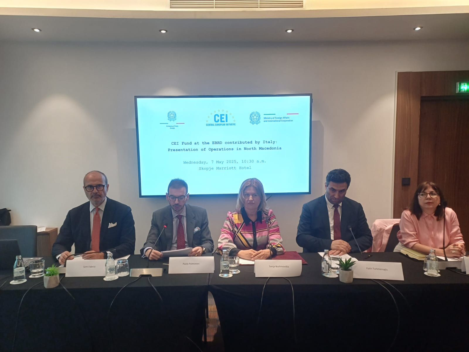 Presentation of CEI Fund operations in North Macedonia (Skopje, 7 May 2025)