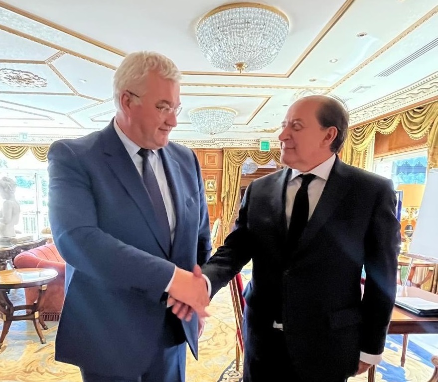 Secretary General Franco Dal Mas, and the Minister of Foreign Affairs of Ukraine, Andrii Sybiha (Rome, 9 July 2025)