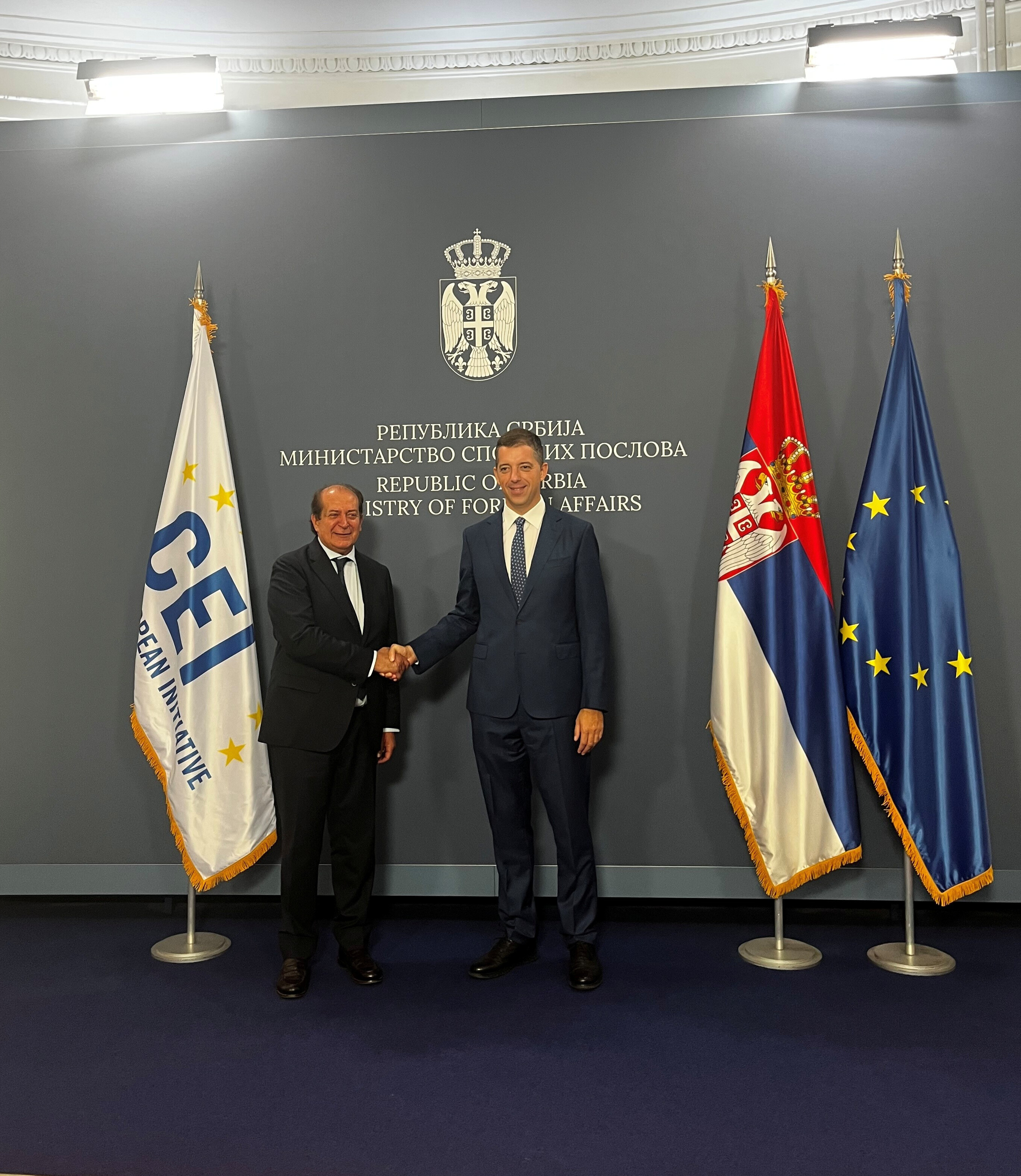 SG Dal Mas meets Serbian Foreign Minister Marko Đurić