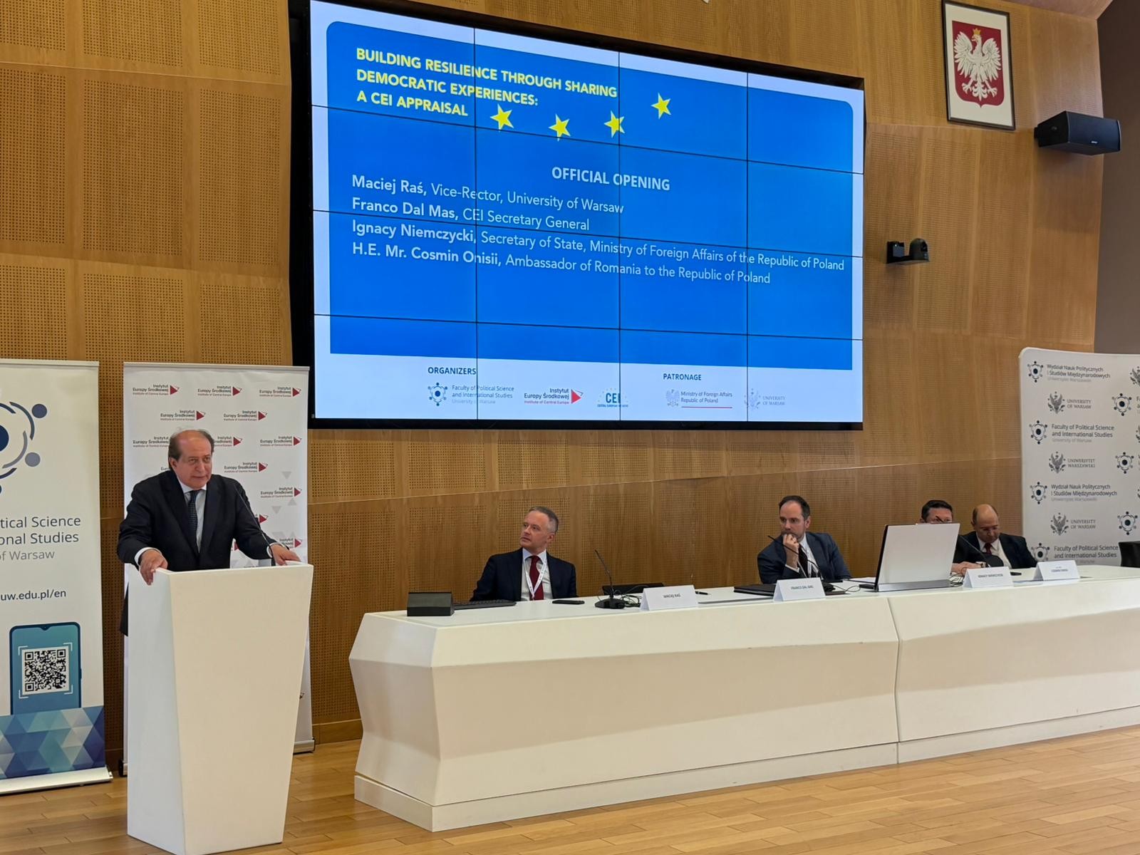 Building Resilience Through Sharing Democratic Experiences: a CEI Appraisal” (Warsaw on 23 June 2026)