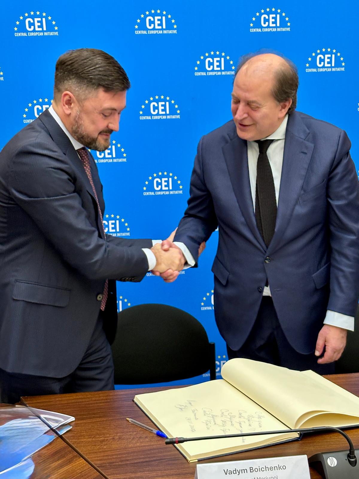 CEI Reaffirms Commitment to Ukraine During Visit by Mariupol’s Head of Military Administration