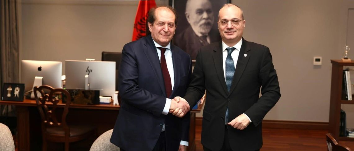 CEI Secretary General Franco Dal Mas, met with the Minister for Europe and Foreign Affairs of Albania, Igli Hasani.
