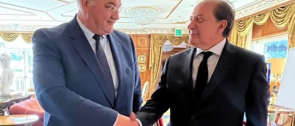 Secretary General Franco Dal Mas, and the Minister of Foreign Affairs of Ukraine, Andrii Sybiha (Rome, 9 July 2025)