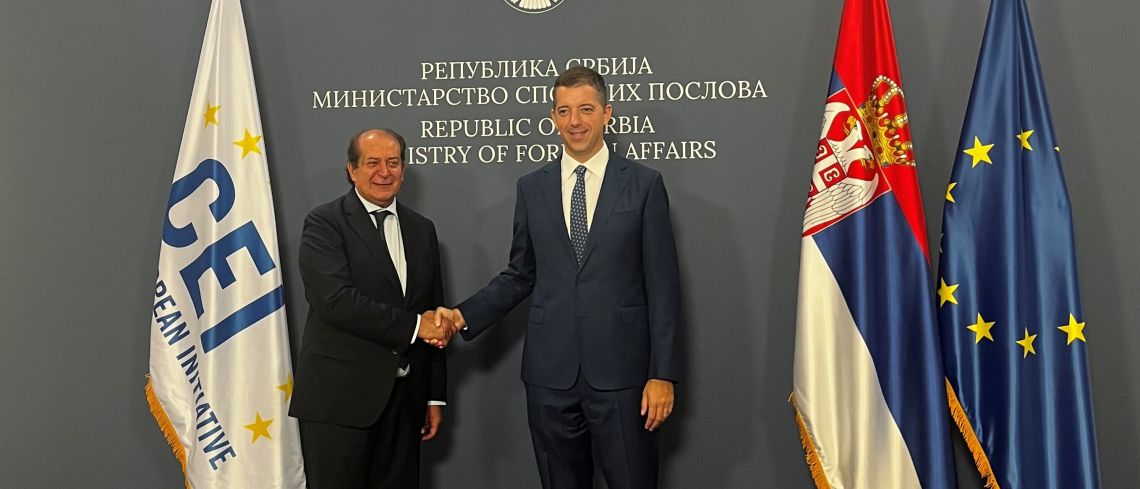 SG Dal Mas meets Serbian Foreign Minister Marko Đurić (Belgrade, 9 September 2025)
