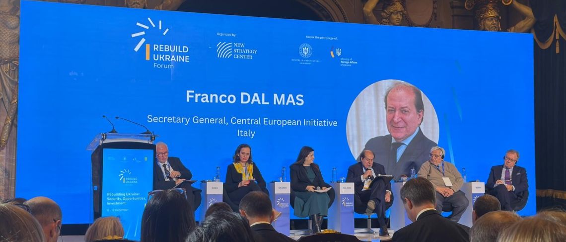 CEI Secretary General addresses conference on rebuilding Ukraine (Bucharest, Romania)