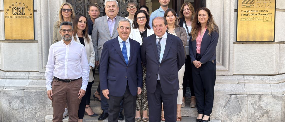 Senator Maurizio Gasparri Visits CEI Headquarters (Trieste, Italy)