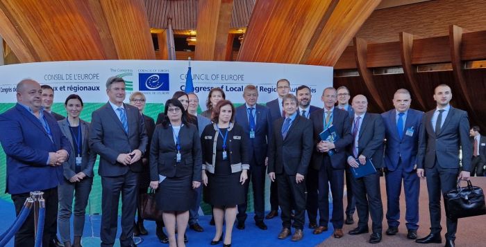 Family Photo at informal event at the CoE in context of Local Dimension (Strasbourg, 26 October 2022)