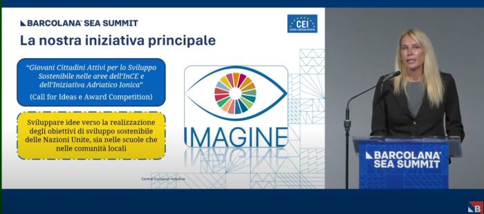 CEI Youth Agenda Presentation at Barcolana Sea Summit (Trieste, 4 October 2023)