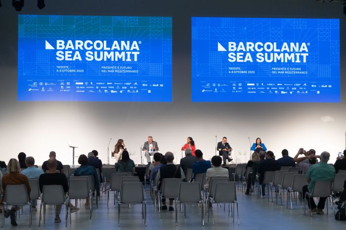 Rountable "From the Barcelona Convention to an operational strategy  for the safeguard of the Adriatic Sea" during the Barcolana Sea Summit. (Trieste, 4 October 2023)