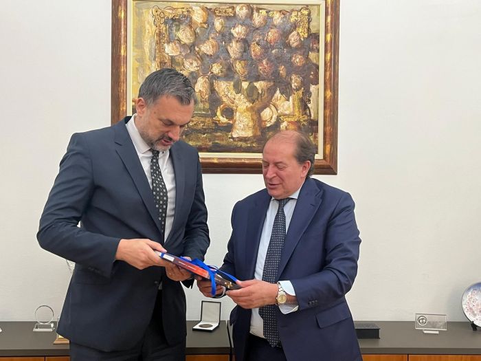 From left: Konakovic, Dal Mas (Sarajevo, 15 May 2025)
