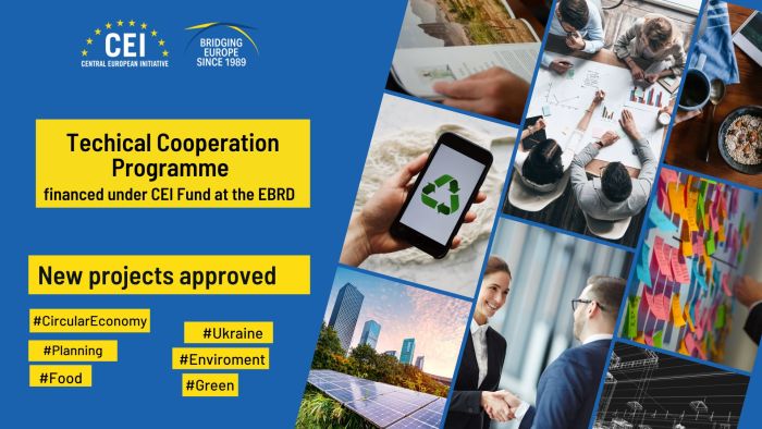 CEI Fund at the EBRD commits over EUR 2.2 million in technical assistance