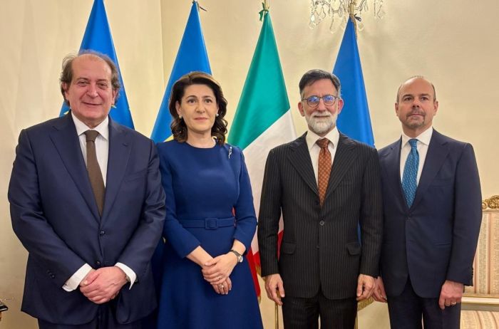 Secretary General Dal Mas at a working visit at the MFA Italy to discuss the 30th Anniversary of the Executive Secretariat 
