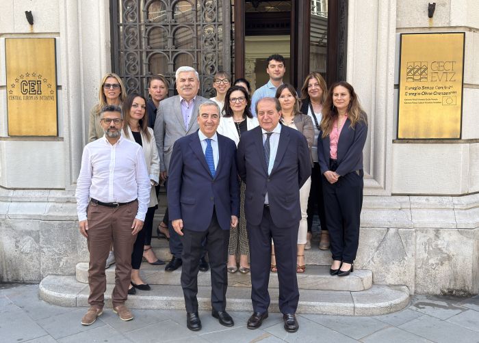 Senator Maurizio Gasparri Visits CEI Headquarters (Trieste, Italy)